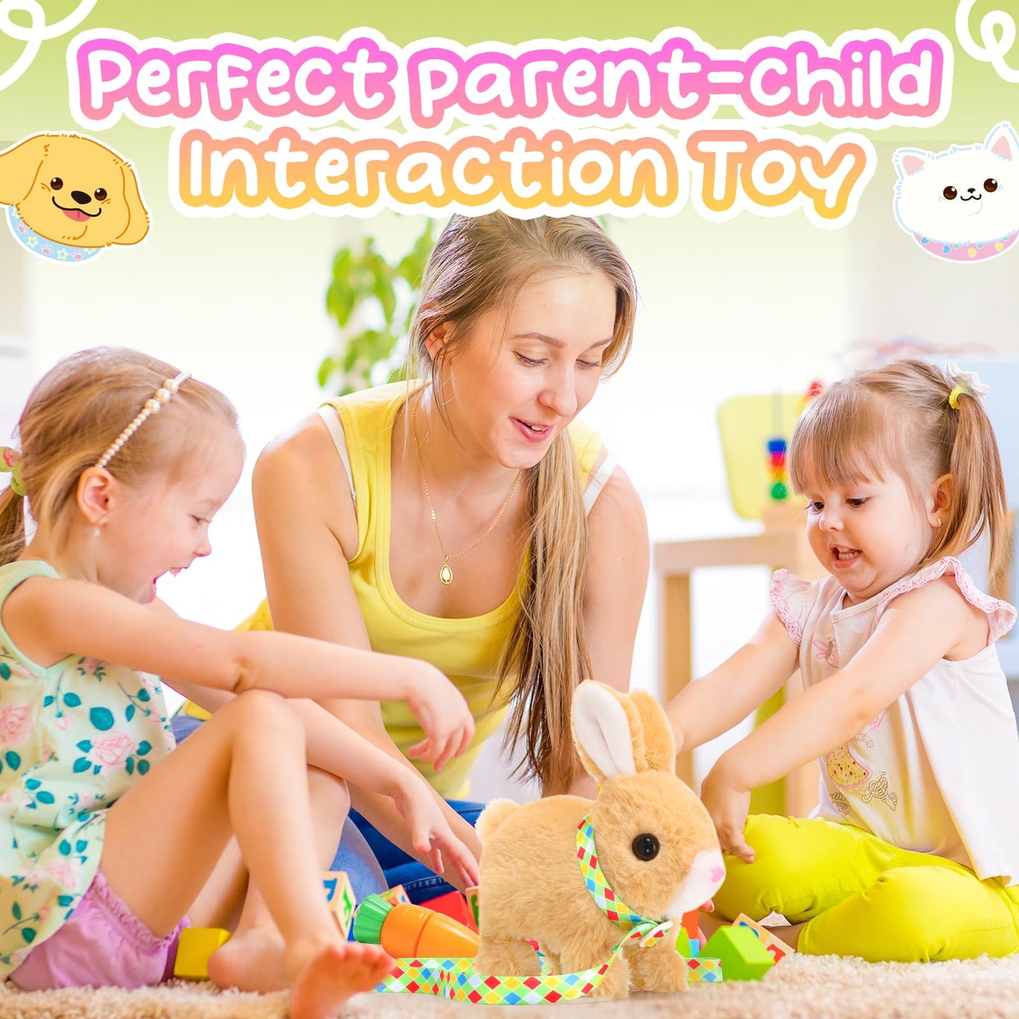Tagitary Plush Toys Bunny Electronic Toy for Kids Toddlers