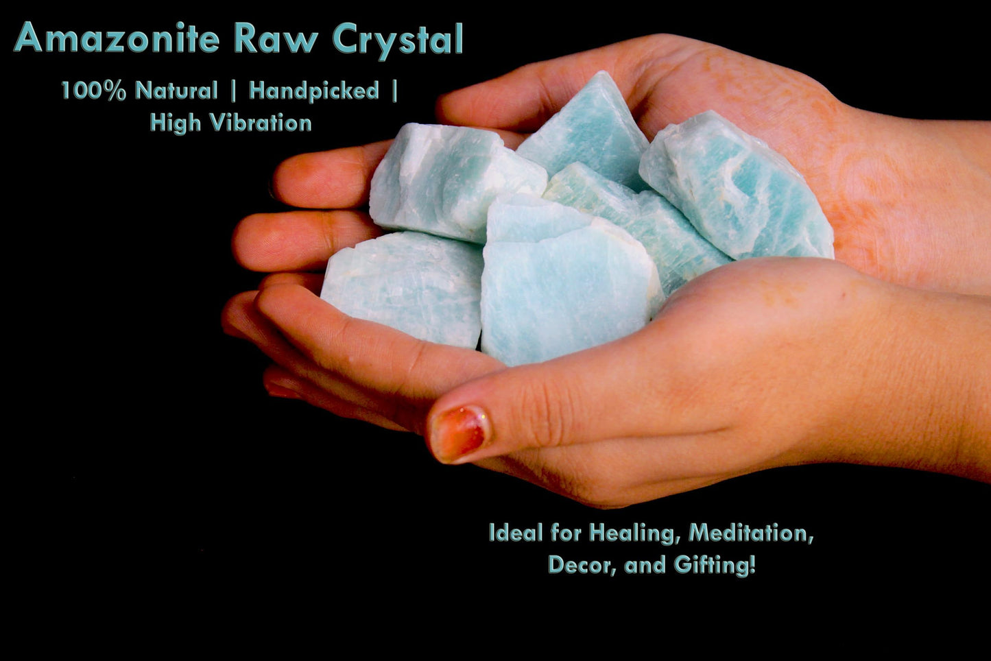 Healing Crystal Stones, 1.25-2.0" Large Reiki Healing Gemstones Natural Tumbled Polished Stones for Energy Witchcraft Therapy Meditation Pack 2 (Amazonite)