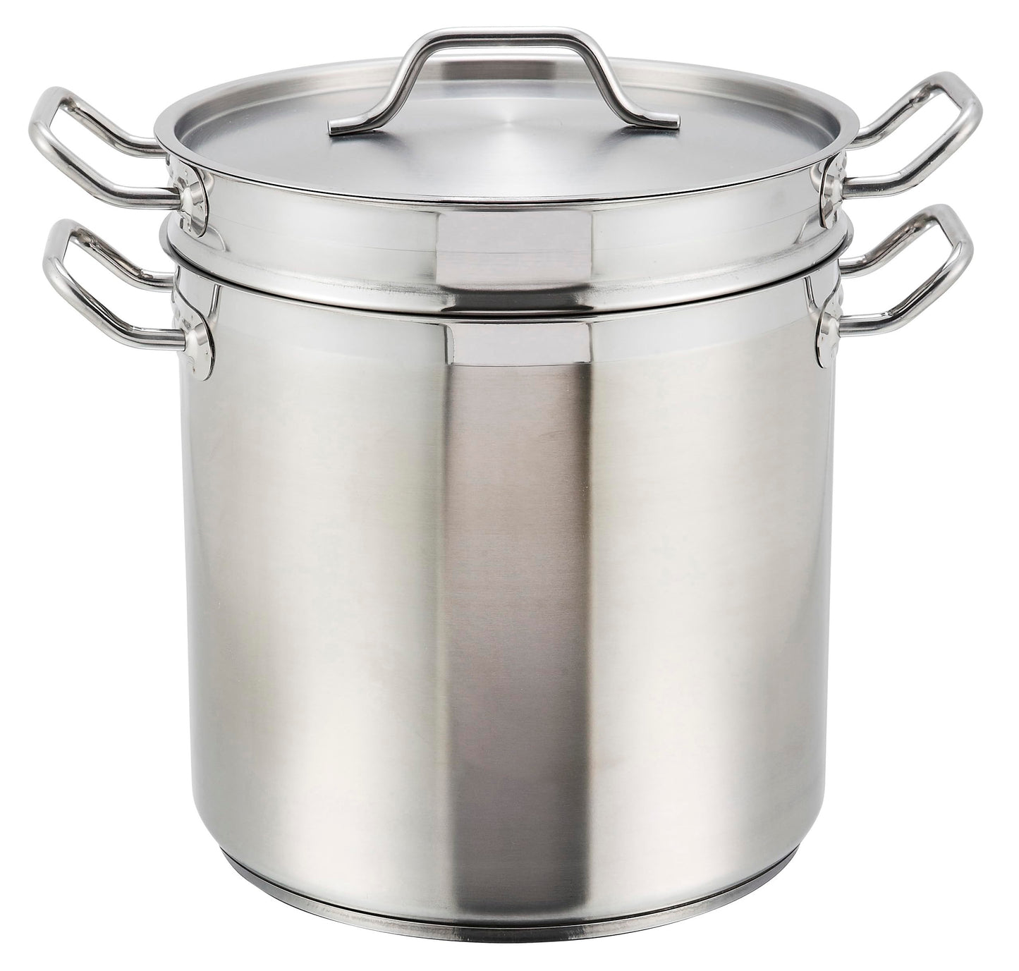Winco 8qt S/S Double Boiler w/Cover