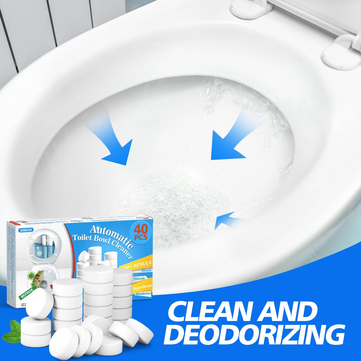 Toilet Bowl Cleaner 40 PACK (40 Count)