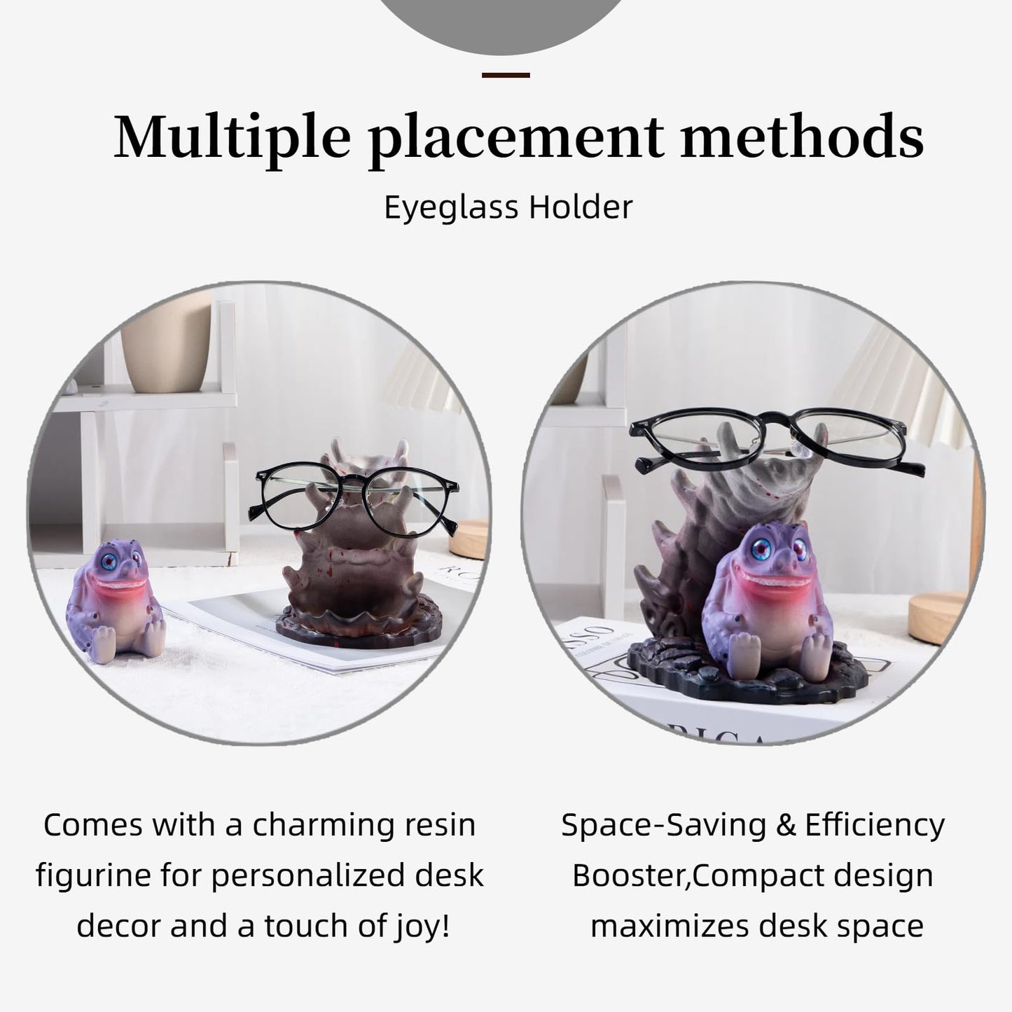 LETAPCLAWTTT ‌Premium Resin Pen Holder with Glasses & Phone Stand - Multi-functional Desk Organizer for Office, Study & Home, Stylish Gift