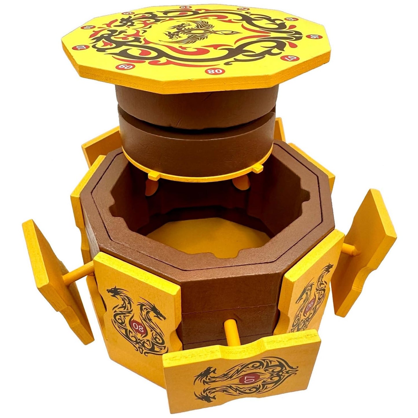 Dragons Cave Safe Secret Puzzle Box Money and Gift Card Holder in a Wood IQ challenging Lock Box with Hidden Compartments Brainteaser