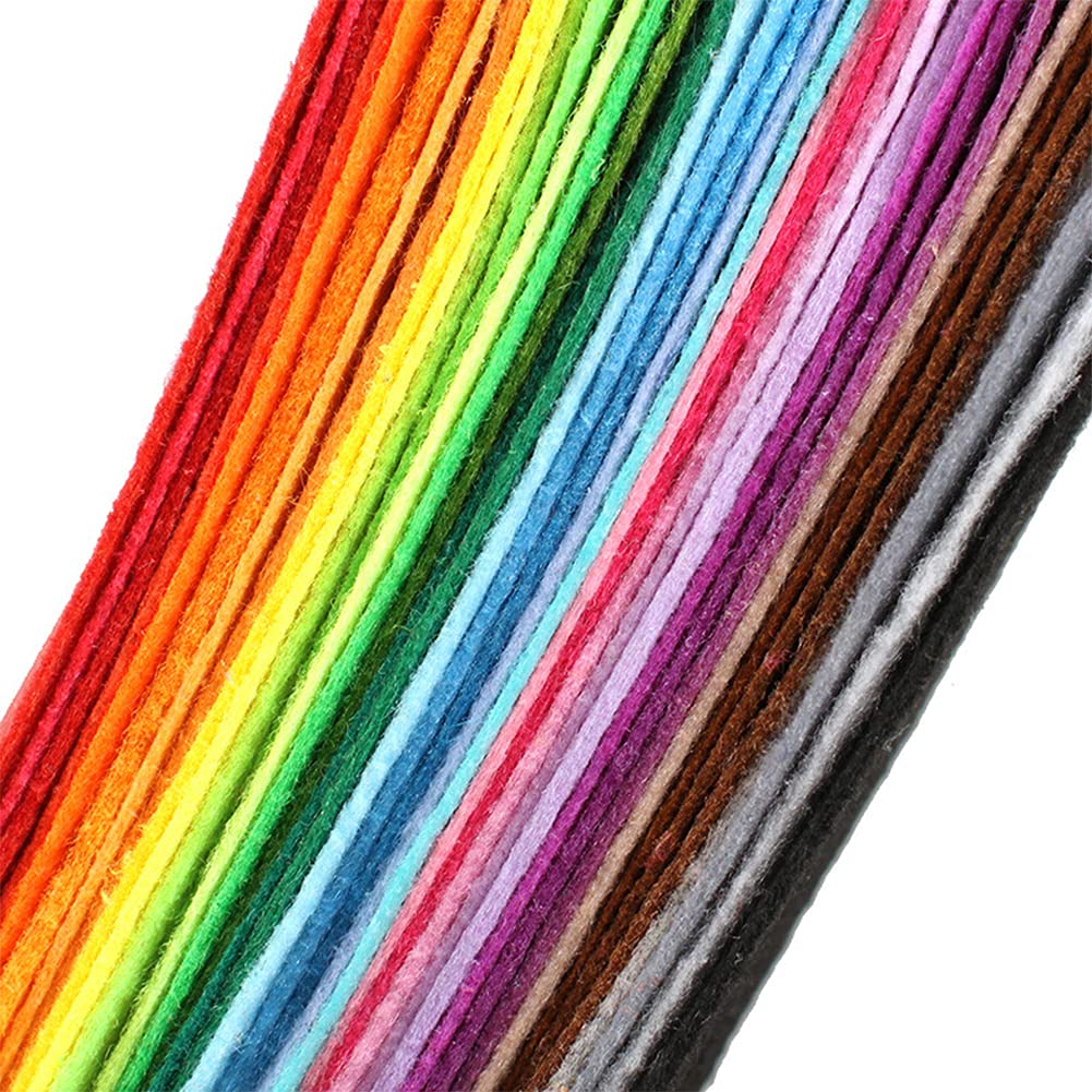 ZGXY Felt Sheets, 40 Pcs 8 X 12 inches (20 X 30cm) 1mm Thick Soft Felt Fabric Sheet, DIY Craft Sewing Pre-Cut Quilt Squares, Premium Colorful Hard Fabric Sheets for Handmade Crafting and DIY Projects.