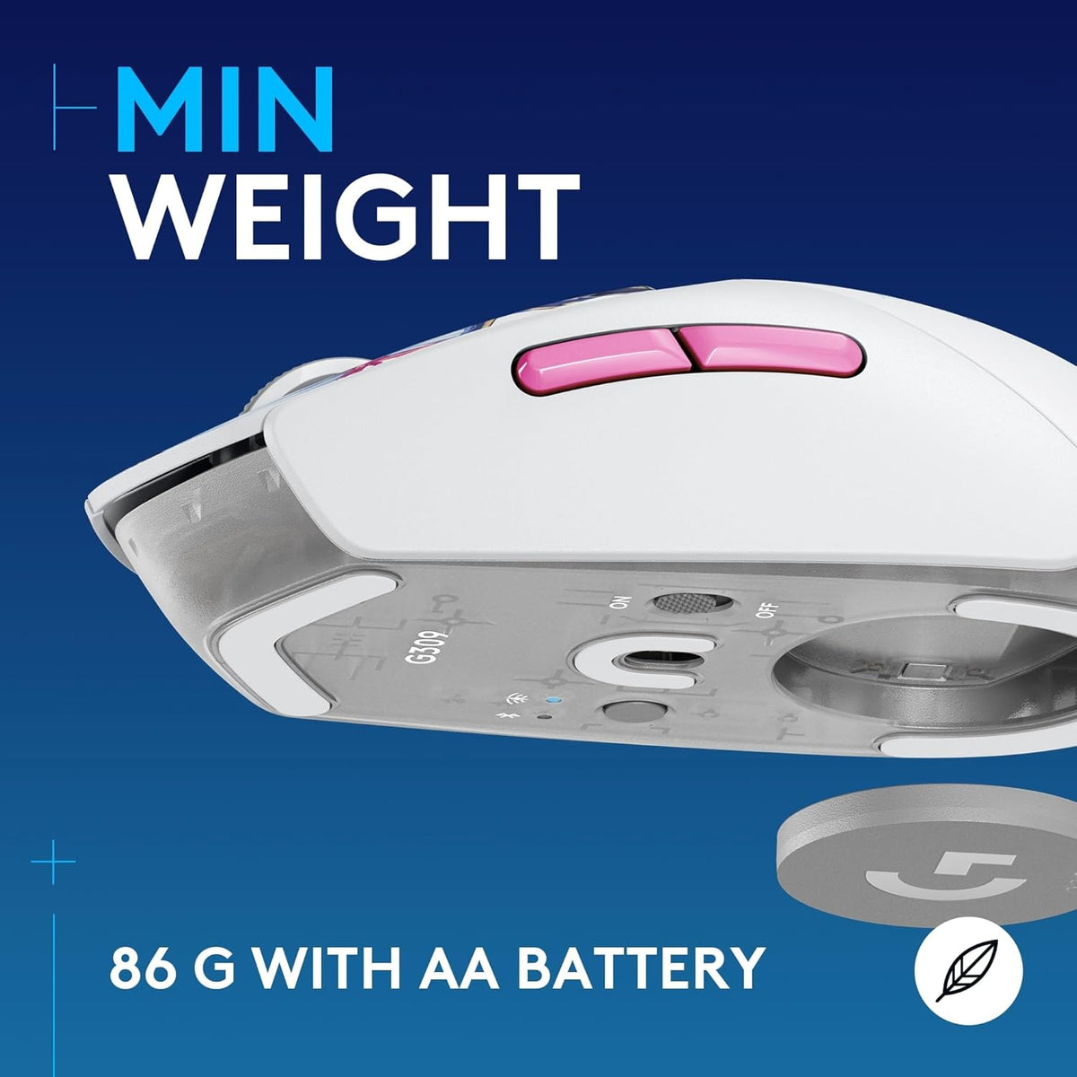 Logitech G309 Lightspeed Wireless Gaming Mouse, Lightweight, LIGHTFORCE Switches, Hero 25K Sensor, 300+ hr Battery, 6 Programmable Buttons, PC & Mac - Genshin Impact Limited Edition