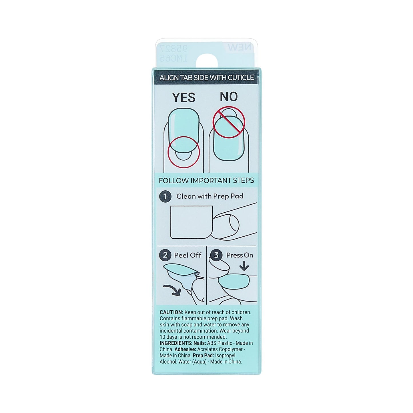 Kiss Impress No Glue Mani Press On Nails, Color, 'Get Closer', Green, Short Size, Squoval Shape, Includes 30 Nails, Prep Pad, Instructions Sheet, 1 Manicure Stick, 1 Mini File