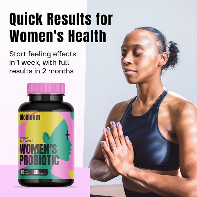 BioBloom Vaginal Probiotics for Women | pH Balance with Prebiotics & Lactobacillus Probiotic Blend Women's Vaginal Health Supplement | Promote Healthy Vaginal Odor & Flora (30 Servings)
