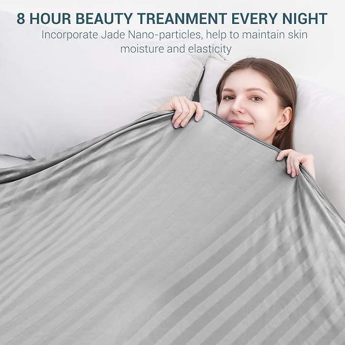 Elegear Revolutionary Cooling Blanket Queen, Absorbs Heat to Keep Body Cool for Night Sweats, Double Sided Arc-Chill3.0 Cooling Fiber Q-Max>0.5, Lightweight Summer Cold Blankets for Sleeping 79“ x 86”