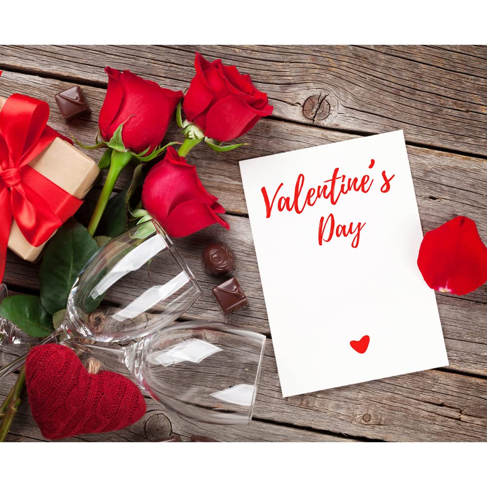 60 Sheets Valentine's Day Cardstock Thick Paper, A4 70lb Red Pink and White Medium Weight Cover Card Stock, Perfect for Hearts & Crafts, Invitations, Greeting Cards, Posters