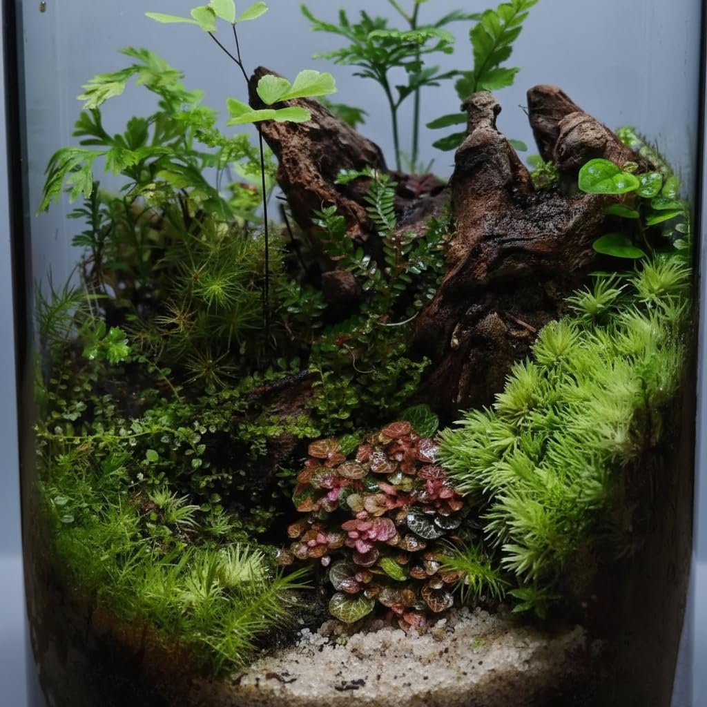 emours Natural Driftwood Small Aquarium Driftwood, 46", Natural Twisted Branches, Low-Tannin, Great for Shrimp/Betta & Nano Aquascapes, Also for Reptile Terrariums (5pcs Pack)