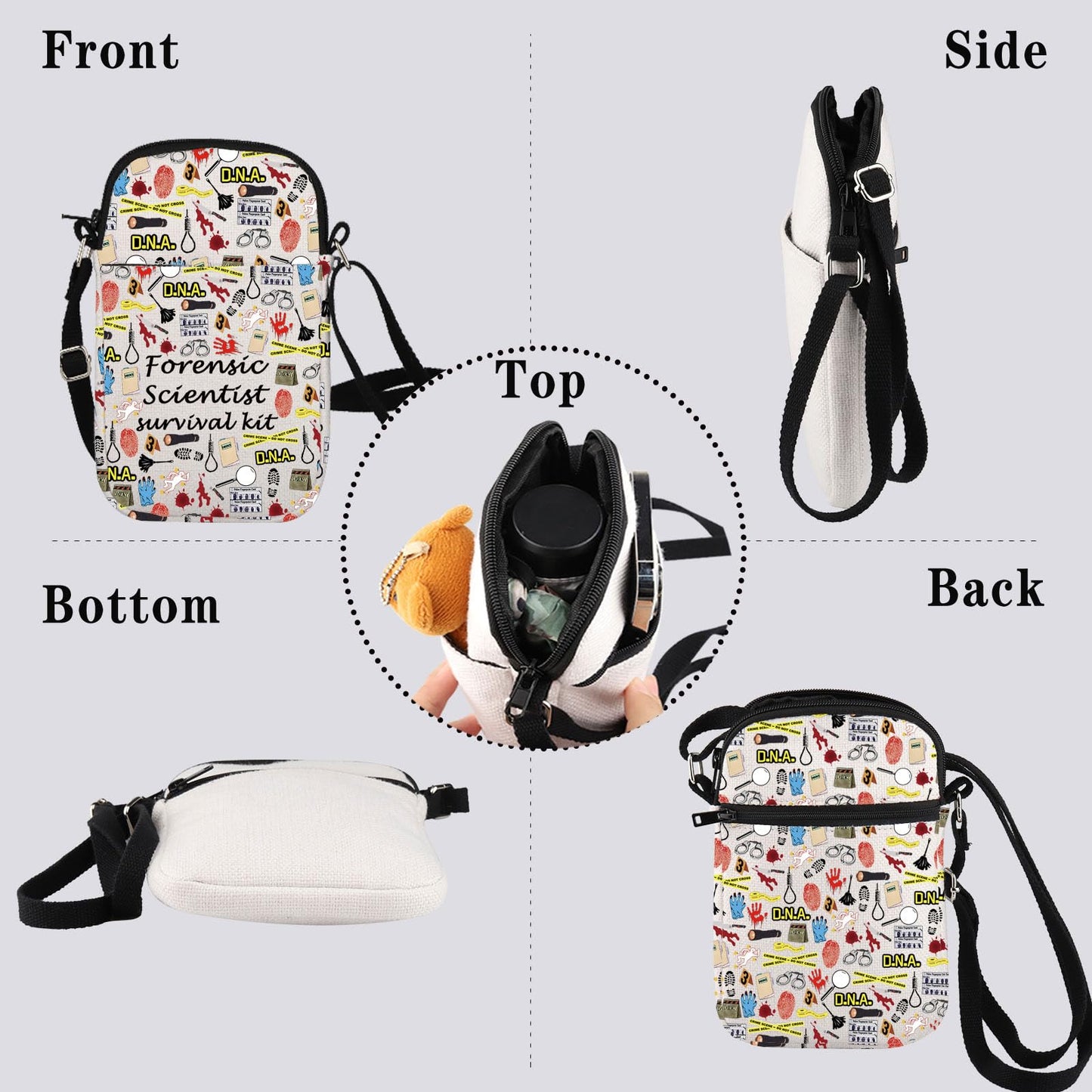 GJTIM Forensic Scientist Gift Forensic Science Investigator Gift Criminologist Travel Bag Forensic Scientist Survival Kit (Forensic Scientist CR)
