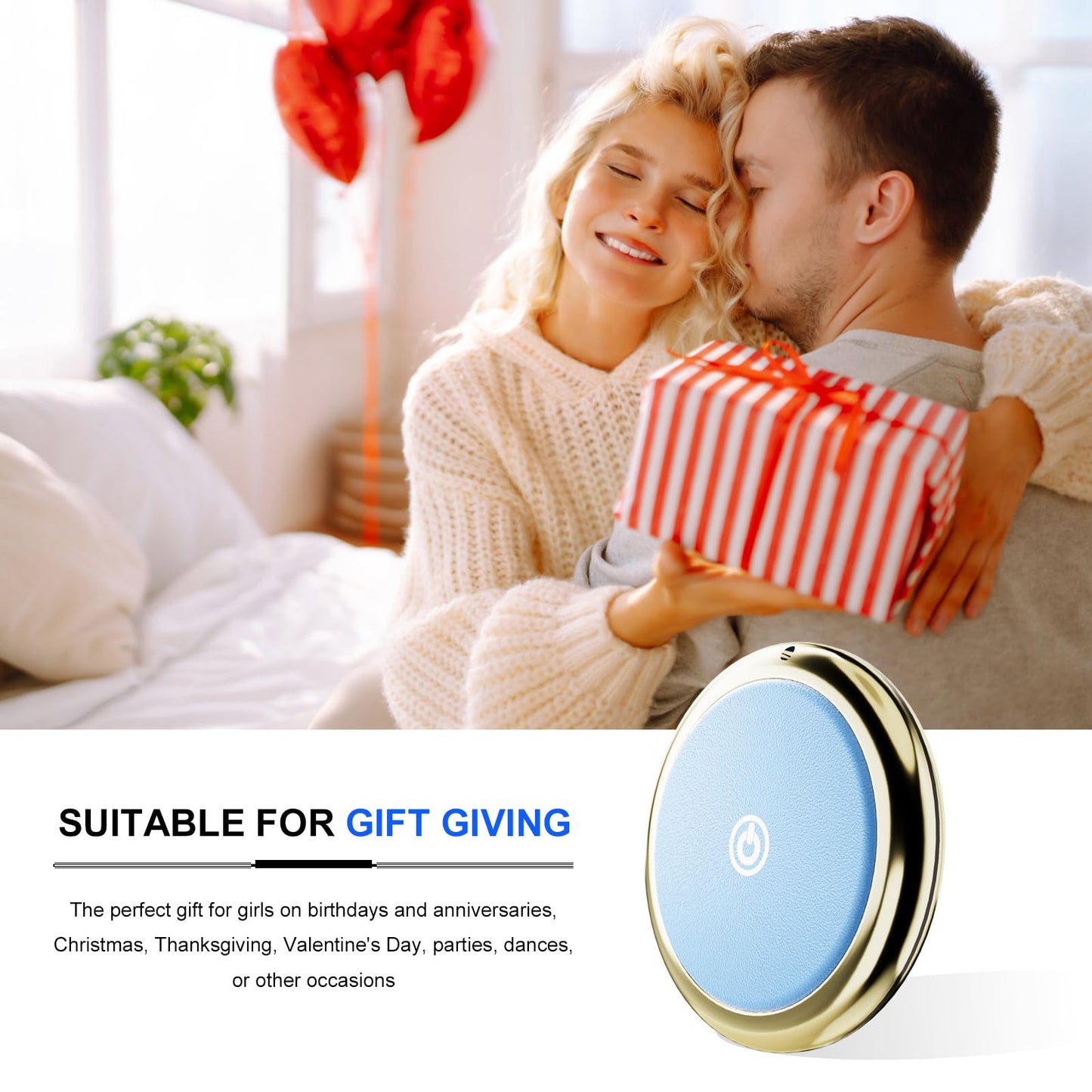 Air Tag Tracker Works with Apple Find My(iOS Only) (Light Blue)