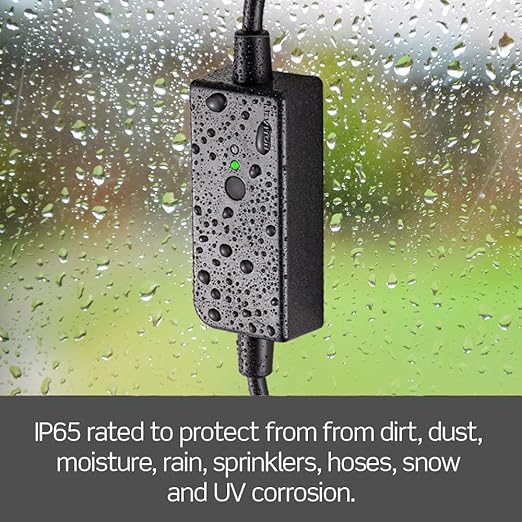 Leviton Decora Smart Wi-Fi Outdoor Plug, Works with Matter, My Leviton, Alexa, Google Assistant, Apple Home/Siri & Wire-Free Anywhere Switch Companion, Weather-Resistant, D215O-1RE, Black