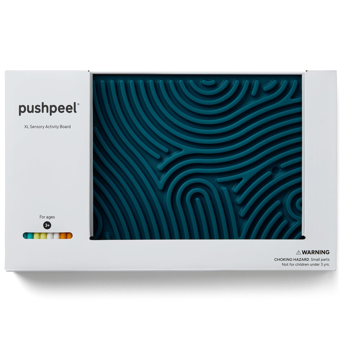 Pushpeel XL Sensory Activity Board – Expandable Silicone Fidget Toy for Stress, Anxiety, ADHD & Autism – Modular, Silent, No Mess - Spruce