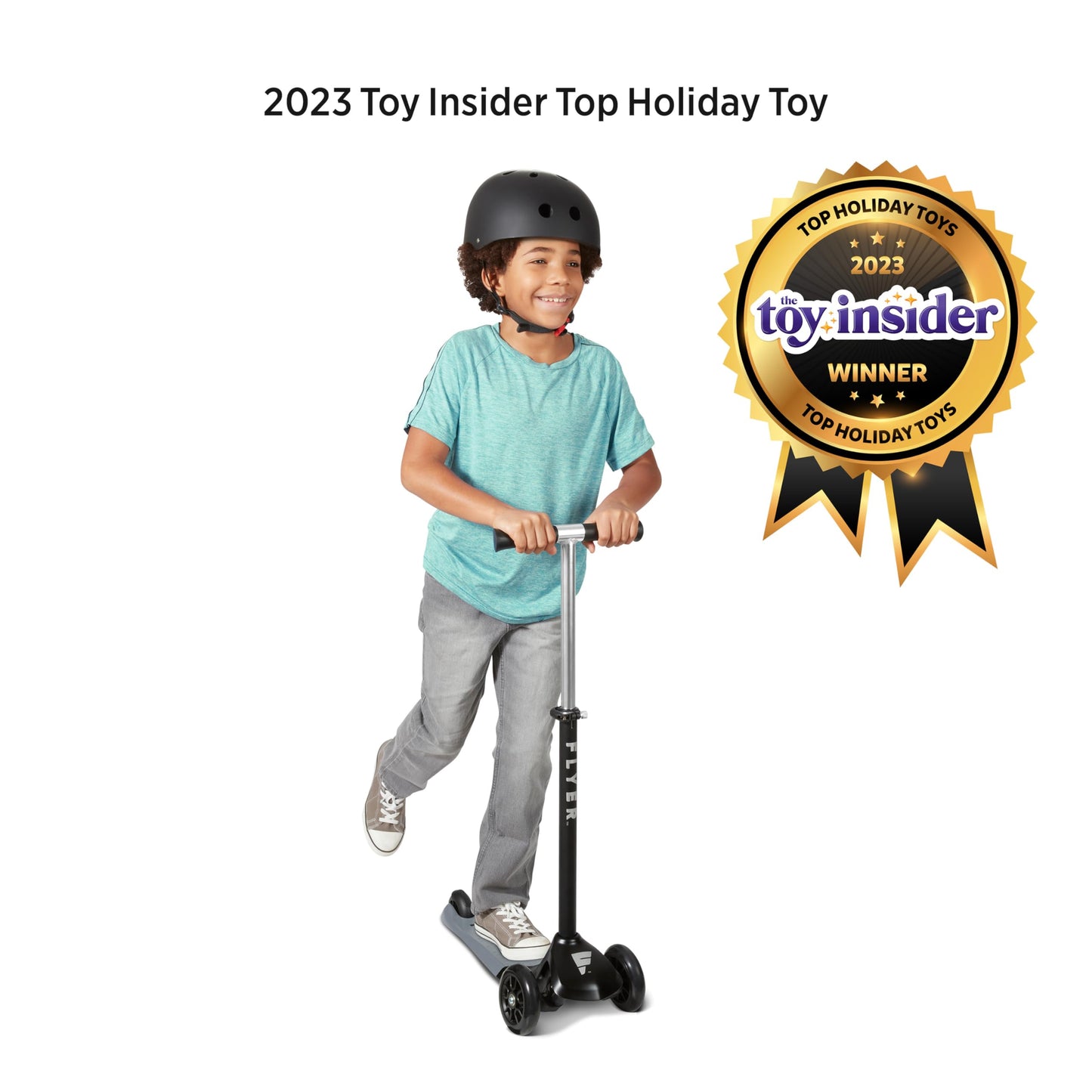Flyer Glider Pro, Radio Flyer Lean to Steer Kids Scooter, for Kids Ages 5+ Years