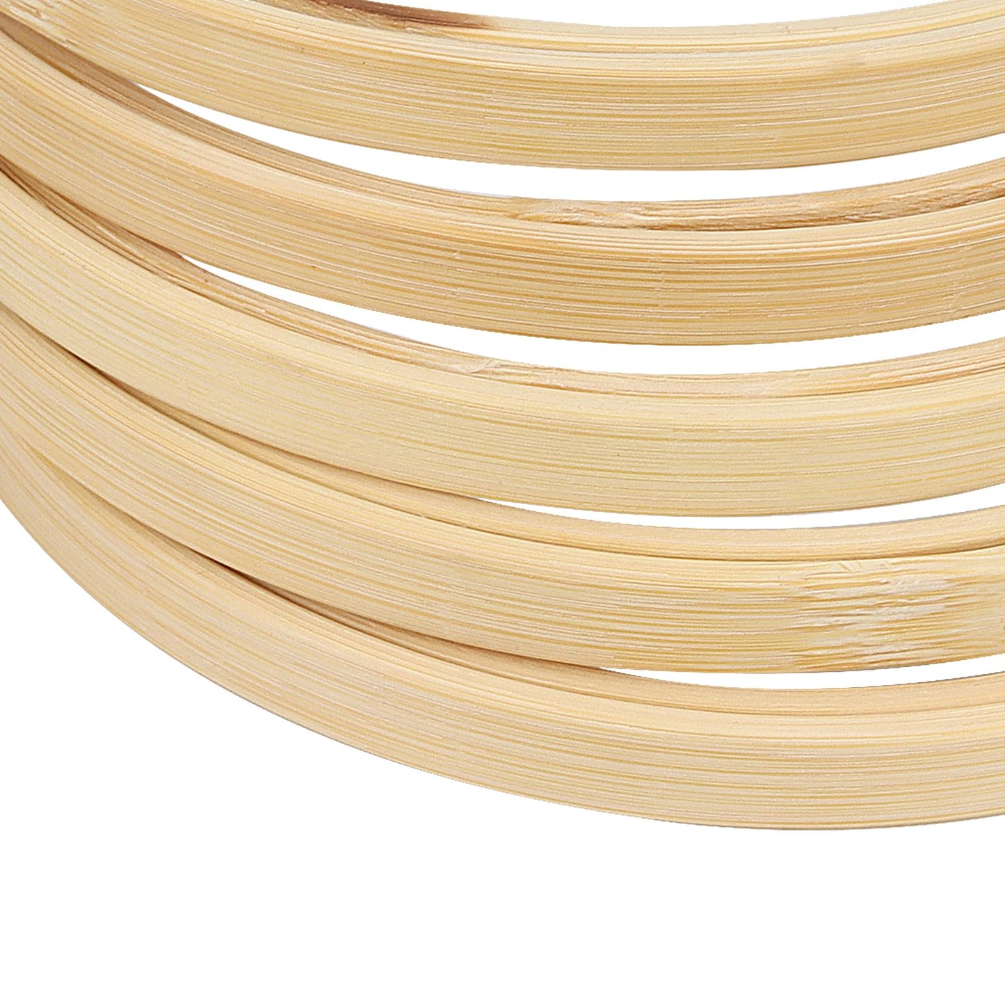 SENJEOK 30PCS 5 Inch Embroidery Hoops, Bamboo Cross Stitch Rings, Round Embroidery Circle Ring for DIY, Sewing