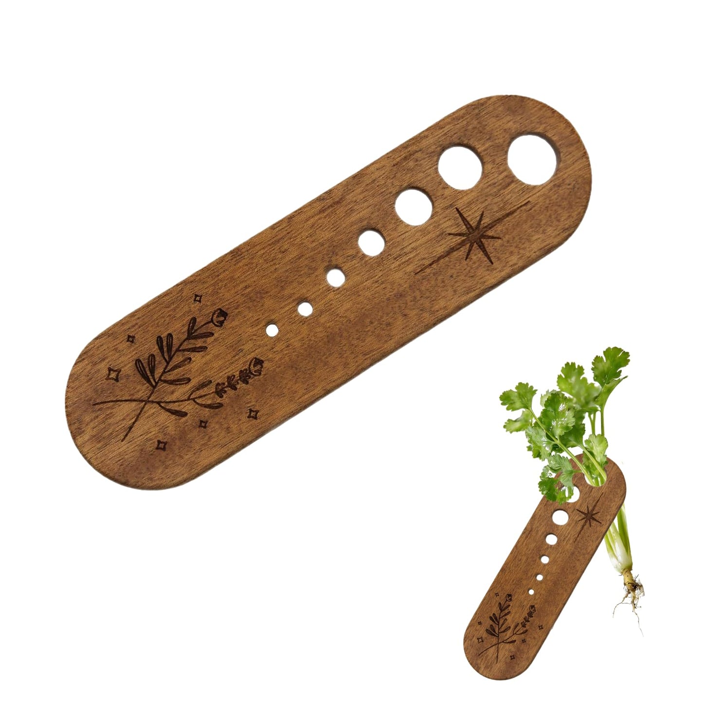 Wooden Vegetable Leaf Separator Herb Stripper,Essential Herb Stripper Tool, Fun Kitchen Gadgets for Home & Chef Use, Exquisite Kitchen Gift Supplies