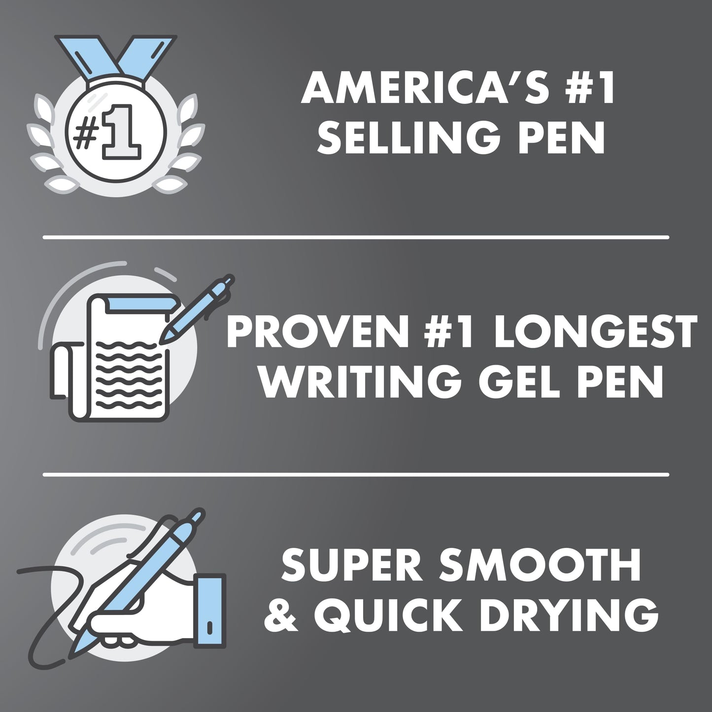 Pilot G2 Premium Gel Pens, Black Pens, Fine Point 0.7 mm, Tub of 48, Black