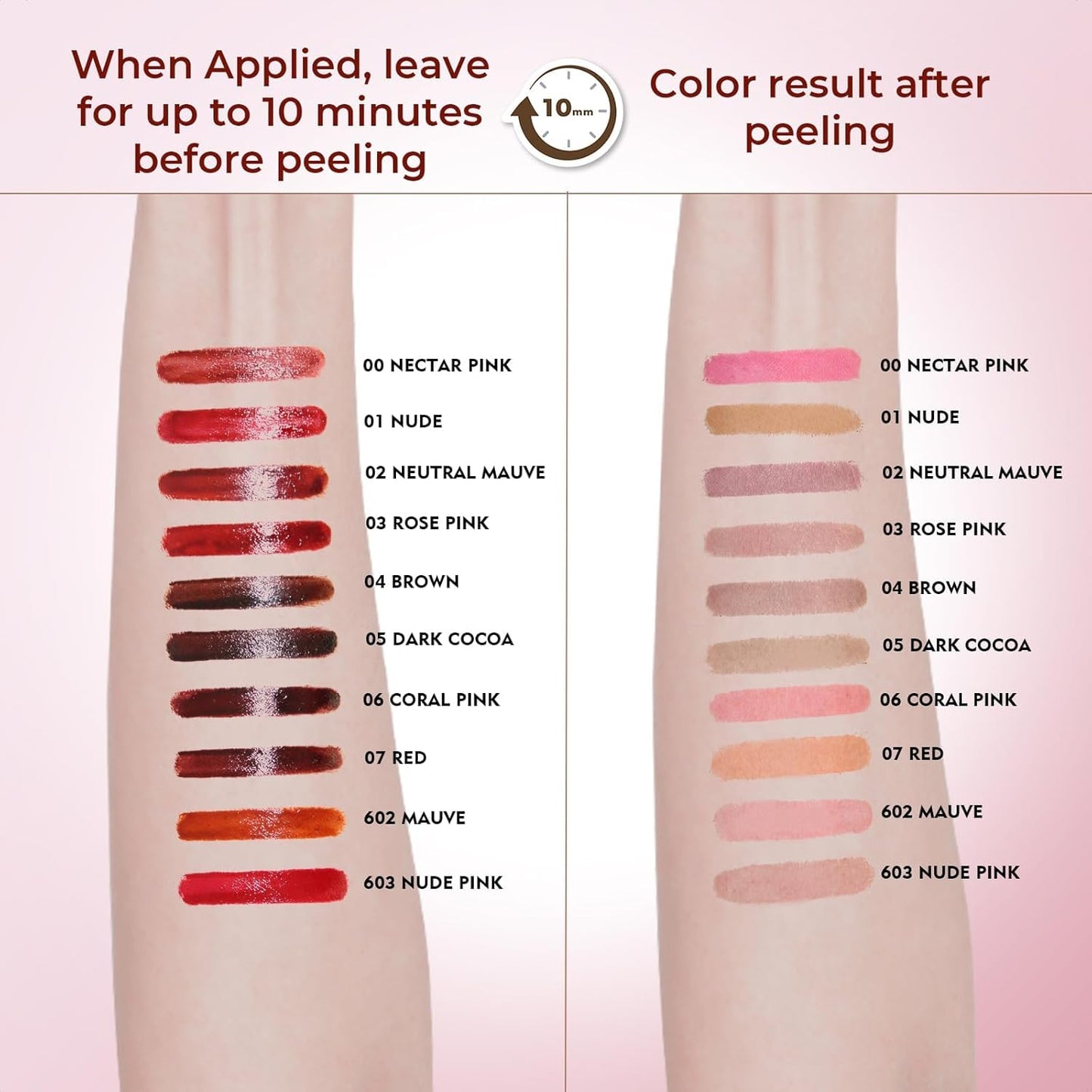 Lip Liner Stain Peel Off with Tweezer, Long Lasting Matte Lip Tattoo, Highly Pigmented Color Lip Tint Makeup, Waterproof, Transfer-proof Lipstain for Women, for All Skin Types