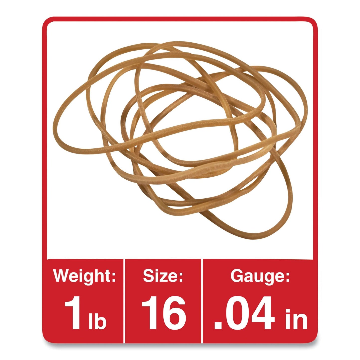 Universal Rubber Bands, Size 16, 1lb Pack