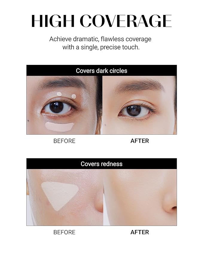 THESAEM Cover Perfection Tip Concealer, Liquid Multi-Use Concealer, Full Coverage Makeup for Acne Dark Spots Dark Circles Hyperpigmentation and Blemishes, 0.2 fl.oz. (#1.75 Middle Beige)