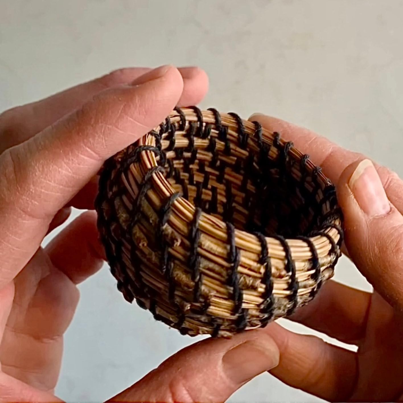 Traditional Craft Kits Coiled Basket Weaving Kit for Beginners – DIY Pine Needle Basketry Making Kit – Includes Natural Pine Needles, Hemp Twine, and Tools – Handcrafted Basket Making Supplies