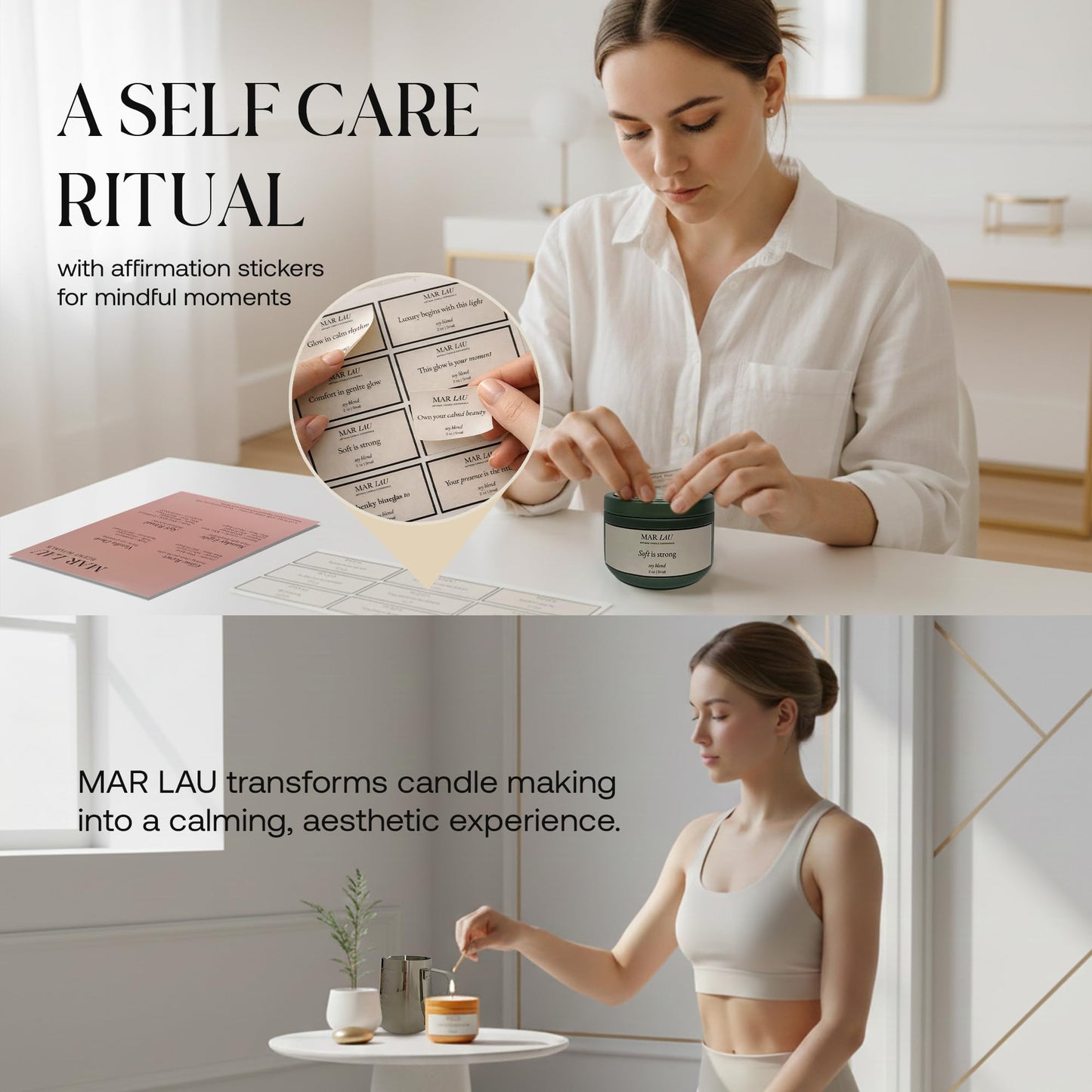 Mar Lau Soy Candle Making Kit for Adults – Complete DIY Candle Making Kit with 5 Fragrance Oils, Wax Melting Pot, Metal Tins, Beginner Candle Supplies