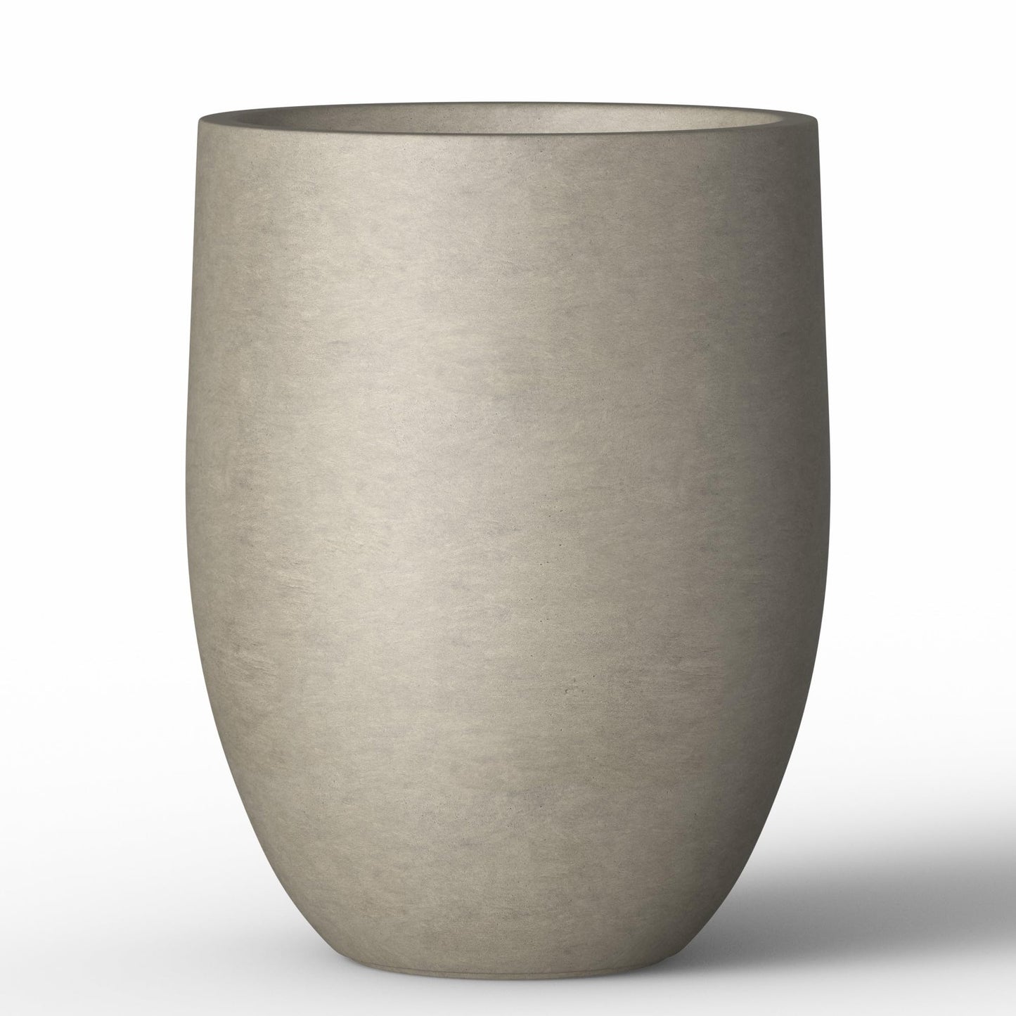 Kante 21.7" Large Concrete Planter, Tall Floor Plant Pot with Drainage Hole & Rubber Plug – Lightweight Cement Container for Indoor Outdoor, Statement Piece for Entryway Patio Poolside