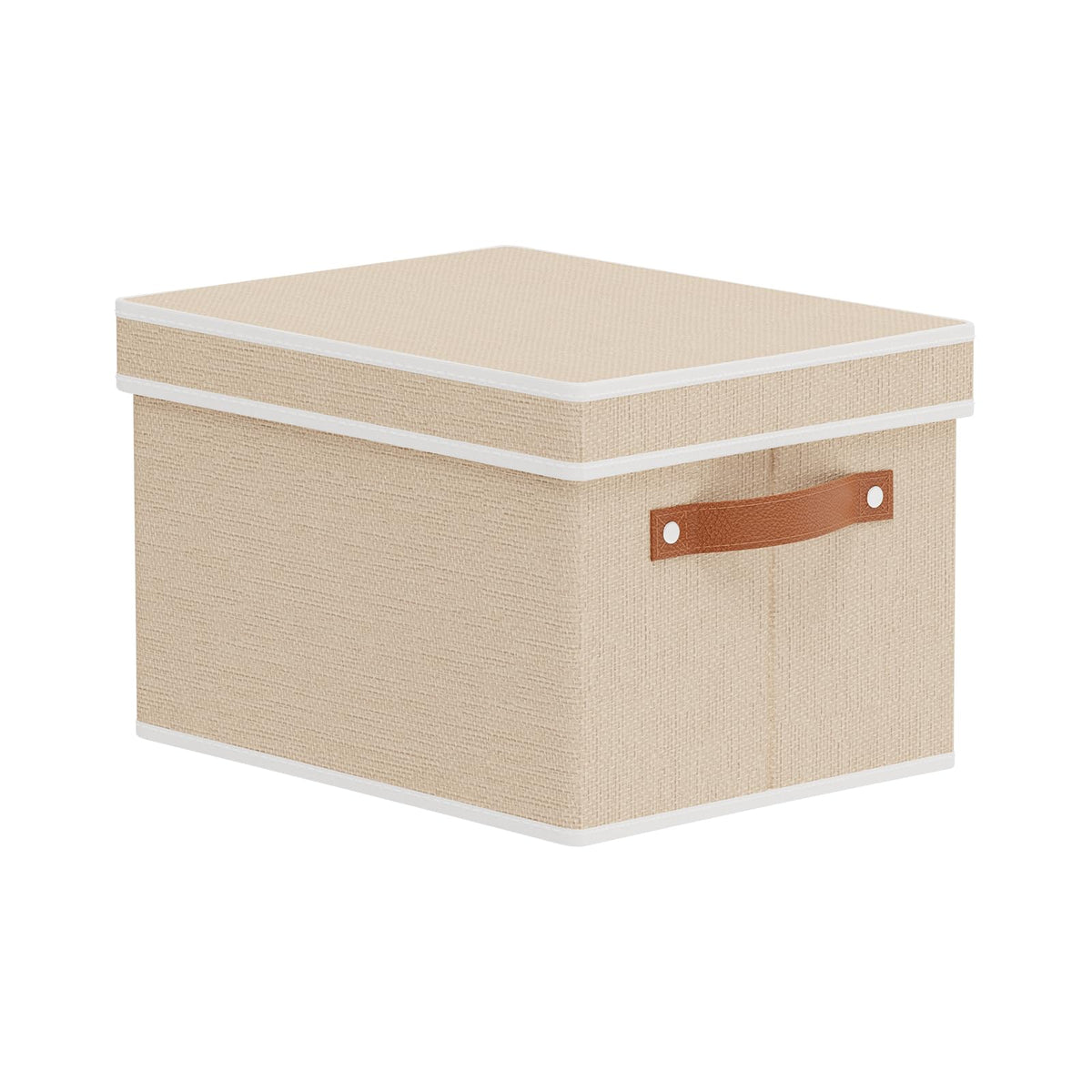 Beige Foldable Storage Bin