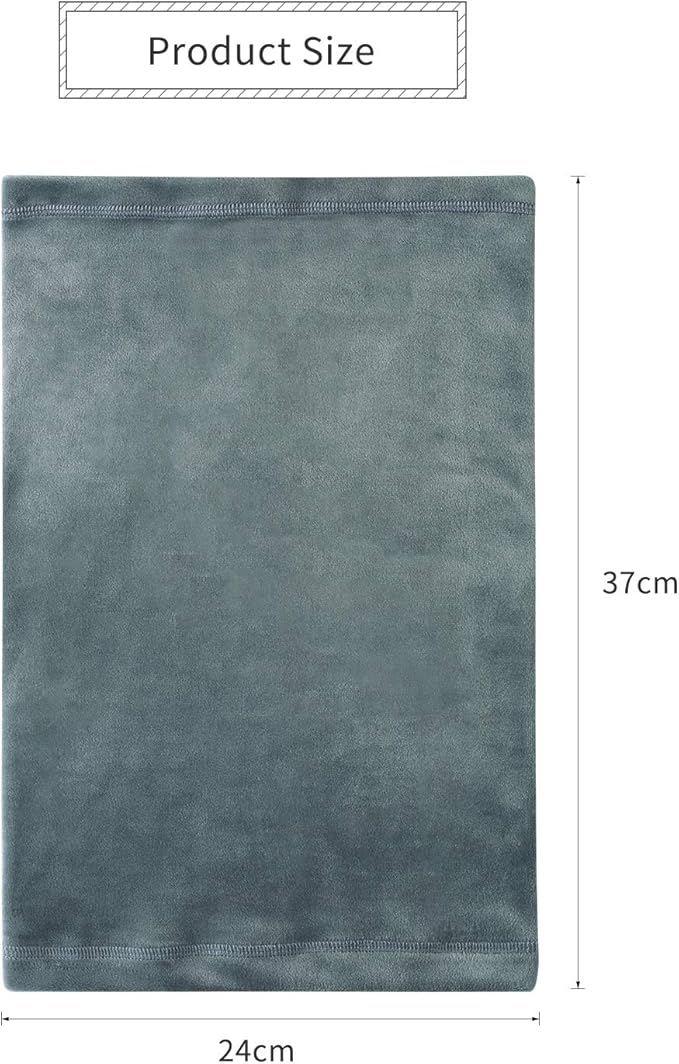 Polar Fleece Neck Warmer - Windproof Winter Neck Gaiter Cold Weather Face Mask For Men Women - 1 Pack
