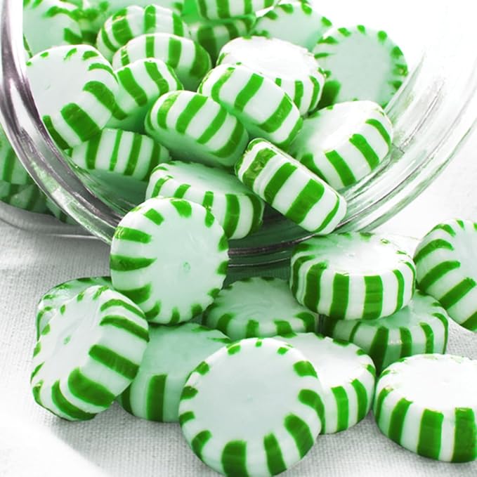 Starlight Spearmint Individually Wrapped Candy, 4 Pound Bulk Pack, Sweets for On the Go Refreshment, Starlight Mints Bulk Candy.