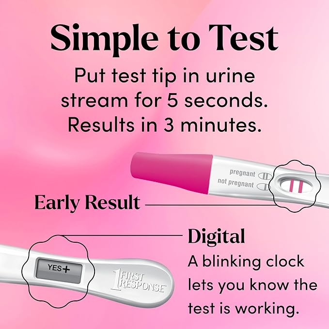 First Response Test & Confirm Pregnancy Test, unisex adult 1 Line Test and 1 Digital Test Pack