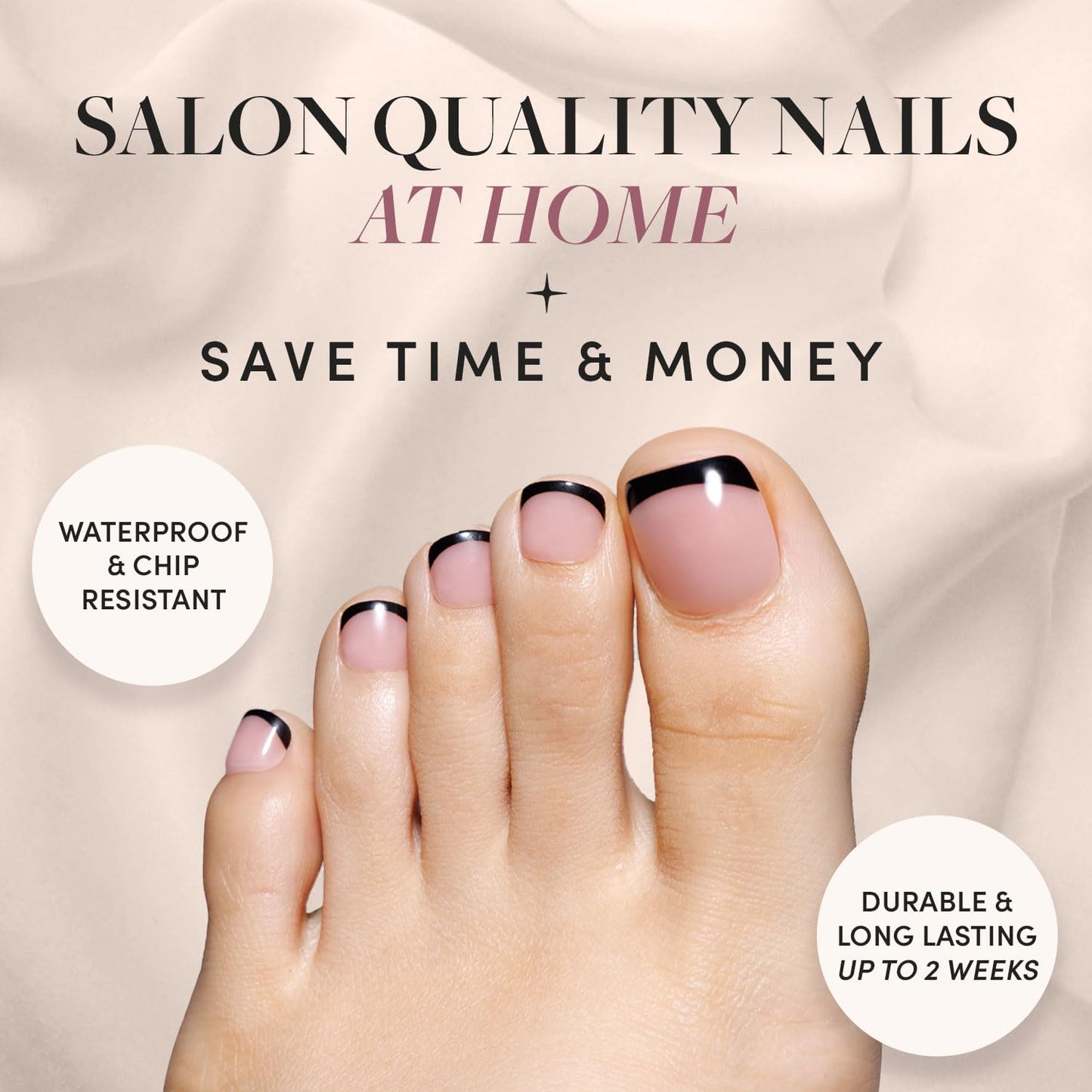 Glamnetic Press-On Nails Bundle - Azure Blue, Hailey & Fairy Dust | Bright Blue Round Fake Nails | Glazed Almond False Nails | Short Oval Beige-Pink Nails with a Metallic Finish