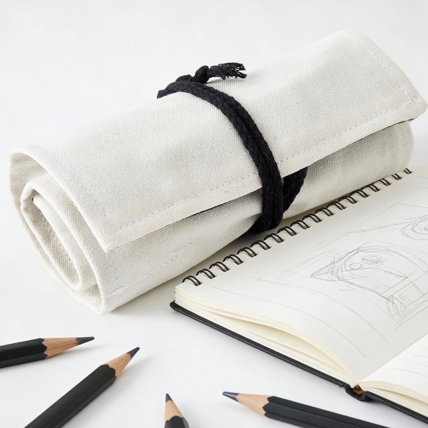 LEONHOME Professional Sketching Pencil Set with Full Hardness Range (3H–14B) – Graphite & Charcoal Pencils with Portable Canvas Pouch