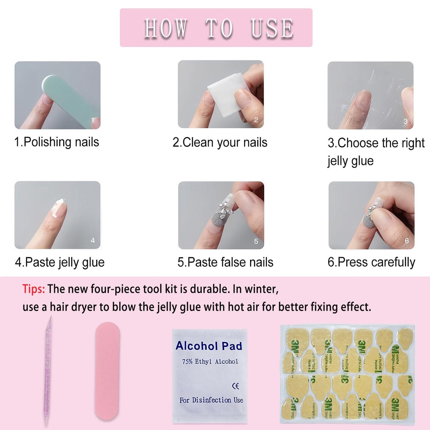 24 Pcs St. Patrick's Press on Nails Medium Square Shamrocks Green Gold Flash Fake Nails Lucky Clover Glitter Gradient Design False Nails Full Cover Stick on Nails for Women Nails Decoration
