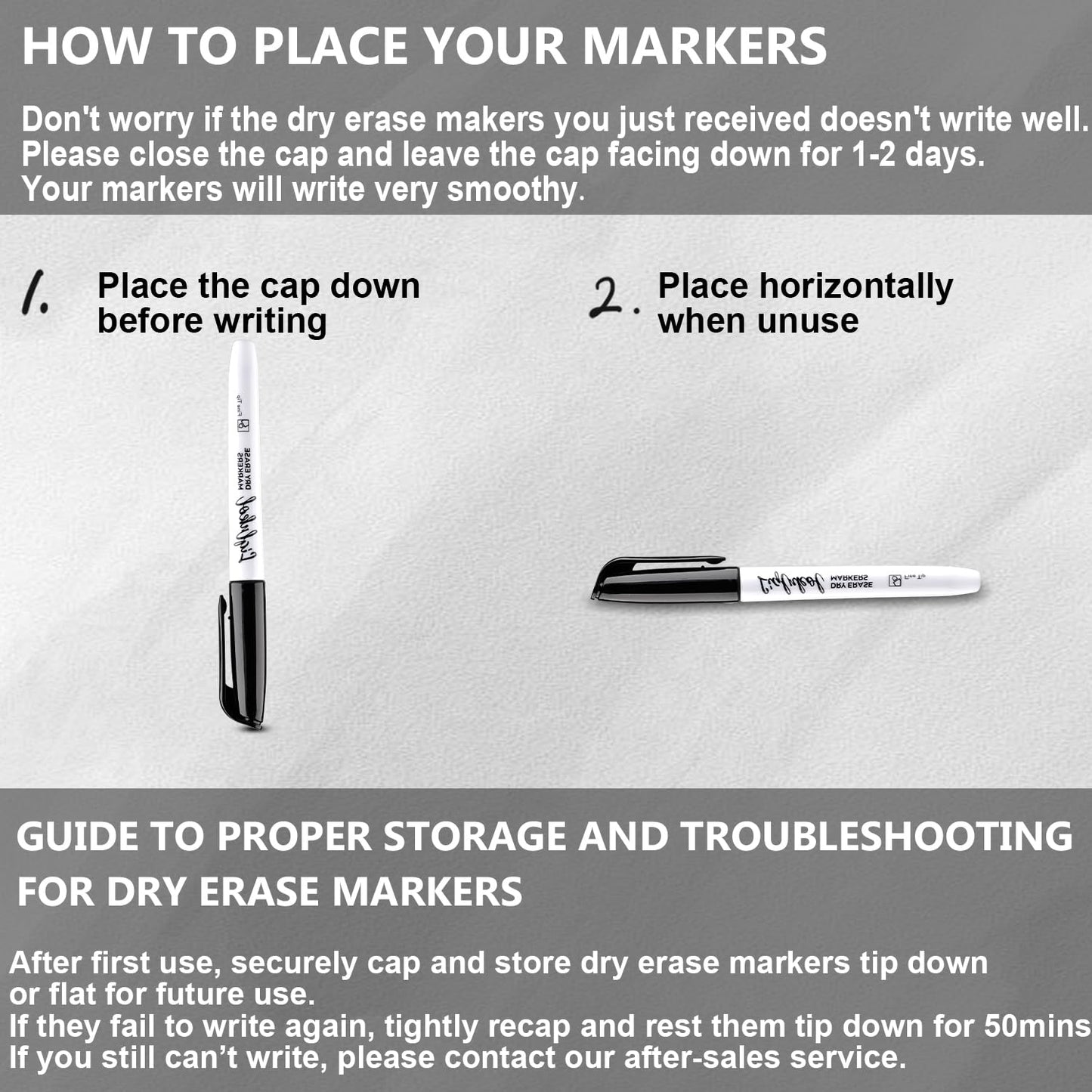 Dry Erase Markers with Fine Tip, Bulk Pack of 144 with Black, Whiteboard Markers Bulk with Low Odor, Office Supplies for School Office or Home
