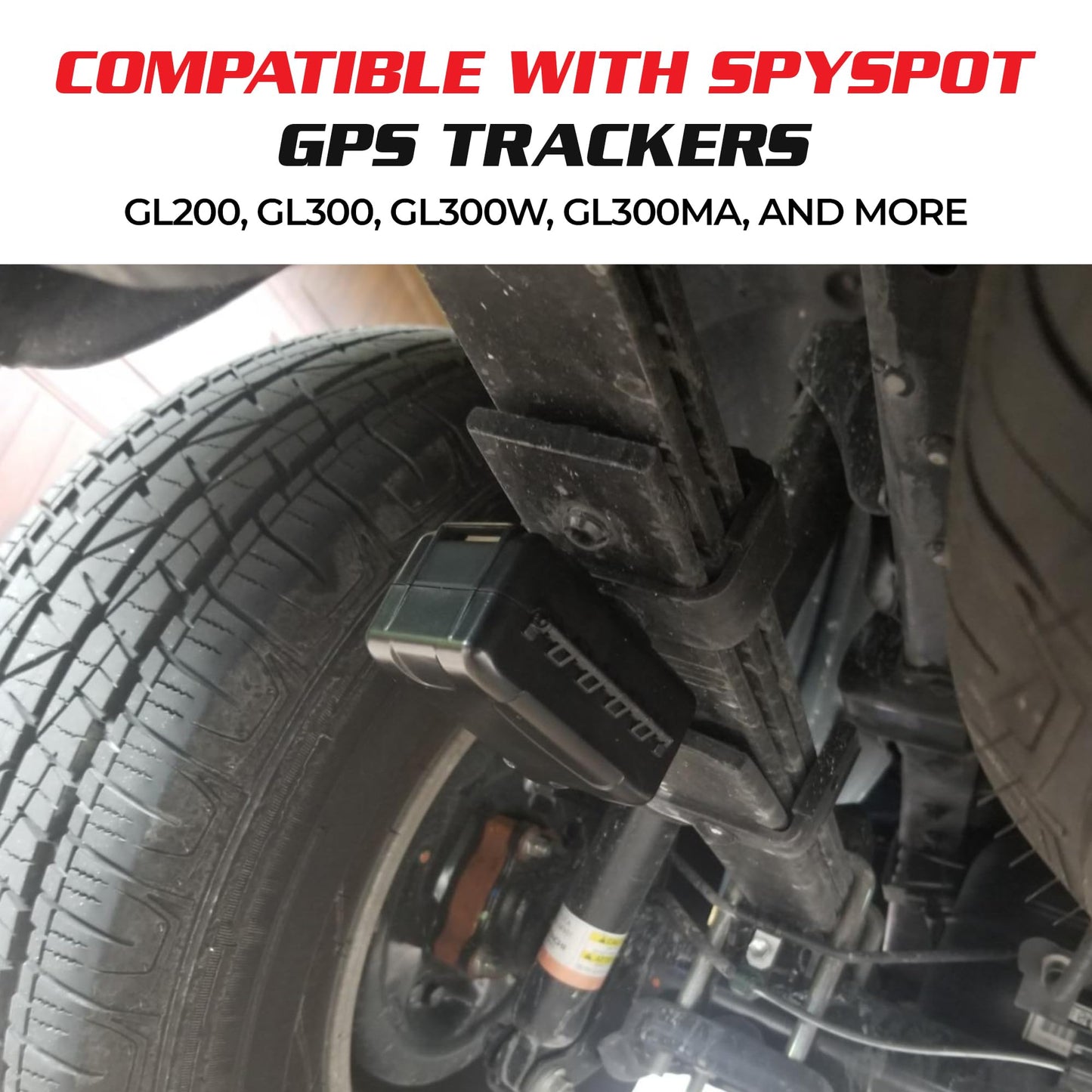 Spy Spot Magnetic Mount Weatherproof Case for GPS Trackers - Stash Lock Box for Items, Key Holder Under Vehicles - Fits GL200, GL 300, GL300W, GL300MA