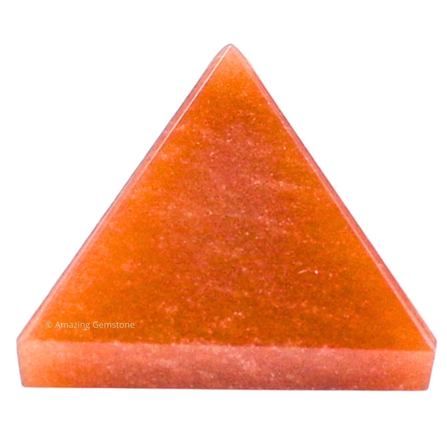 Amazing Gemstone Carrot Jasper Pyramid Crystal Healing Stones - 1" Great Pyramid Figurine of Natural Stone Pyramid for Meditation, Reiki, Chakra Balancing and Crystal Pyramids Grid