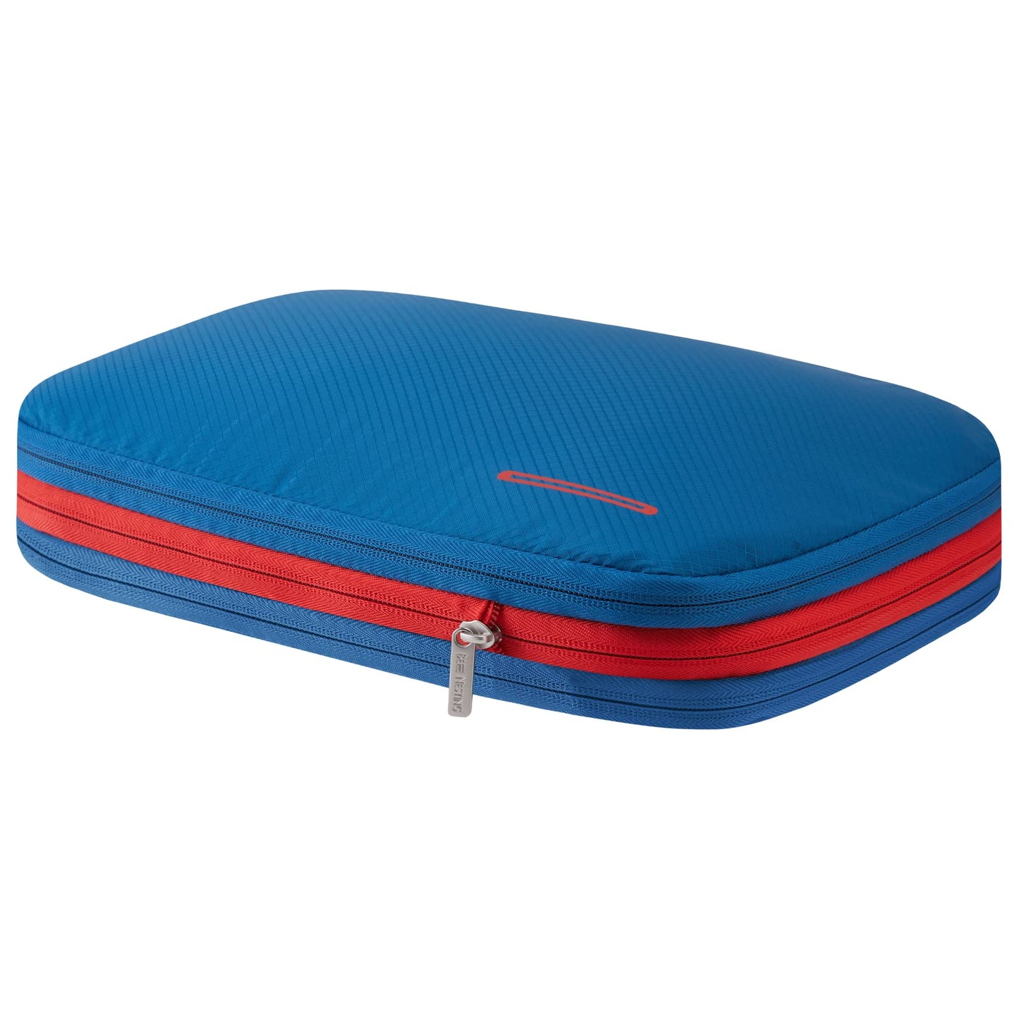 Bee Nesting BeeNesting Waterproof Compression Packing Cubes 5/6/8 sets, Large Travel Packing organizers for Carry on Luggage, 2 Sides Expandable Storage Bags (Blue Red, 9L)