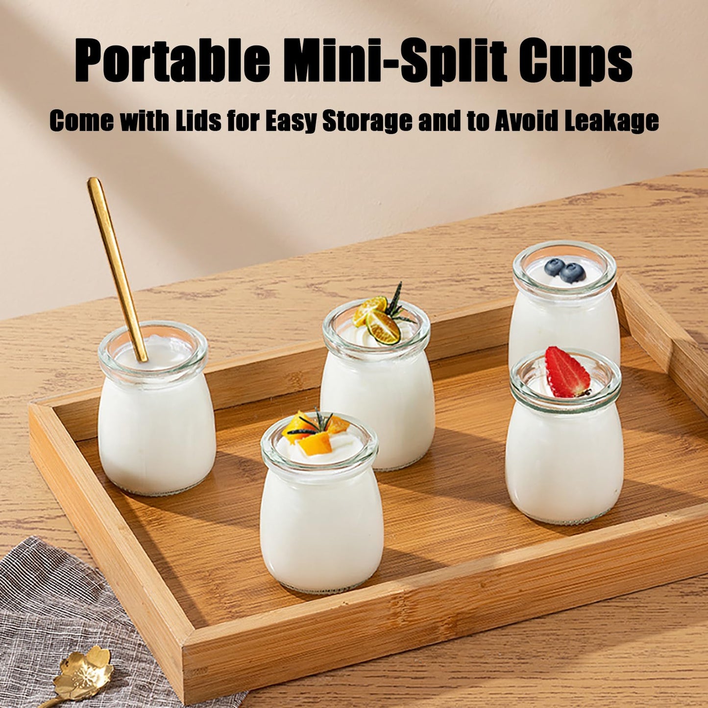 Yogurt Maker Machine 36 Hour, Probiotic Yogurt Maker with Temperature Control and 36 Hour Timer, 1.2L Yogurt Machine with LCD Display, Multi-Function Yogurt Machine for Home Use (Without 5 Cups)