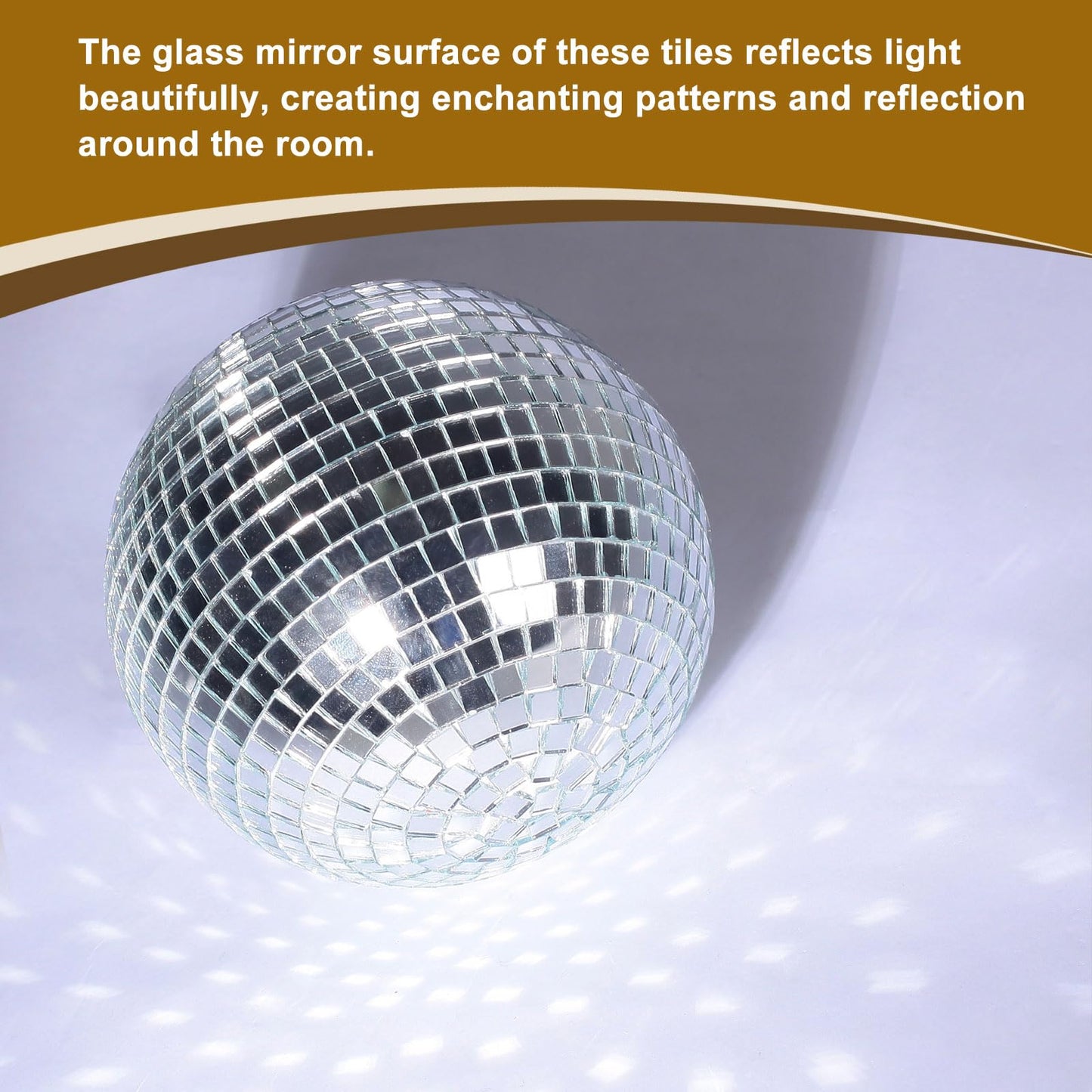MECCANIXITY 7200 PCS Glass Mirrors Disco Ball Tiles Self-Adhesive Red Mirror Mosaic Tiles 5 x 5mm for Disco Ball, DIY Craft, KTV Decoration 12 Sheet