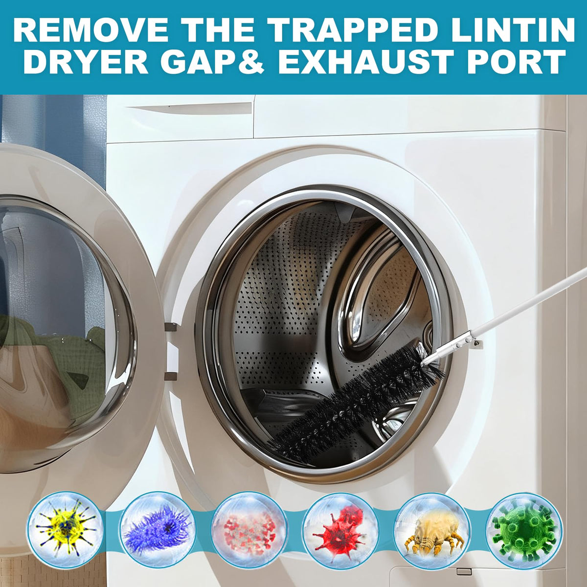 60Ft Dryer Vent Cleaner Kit