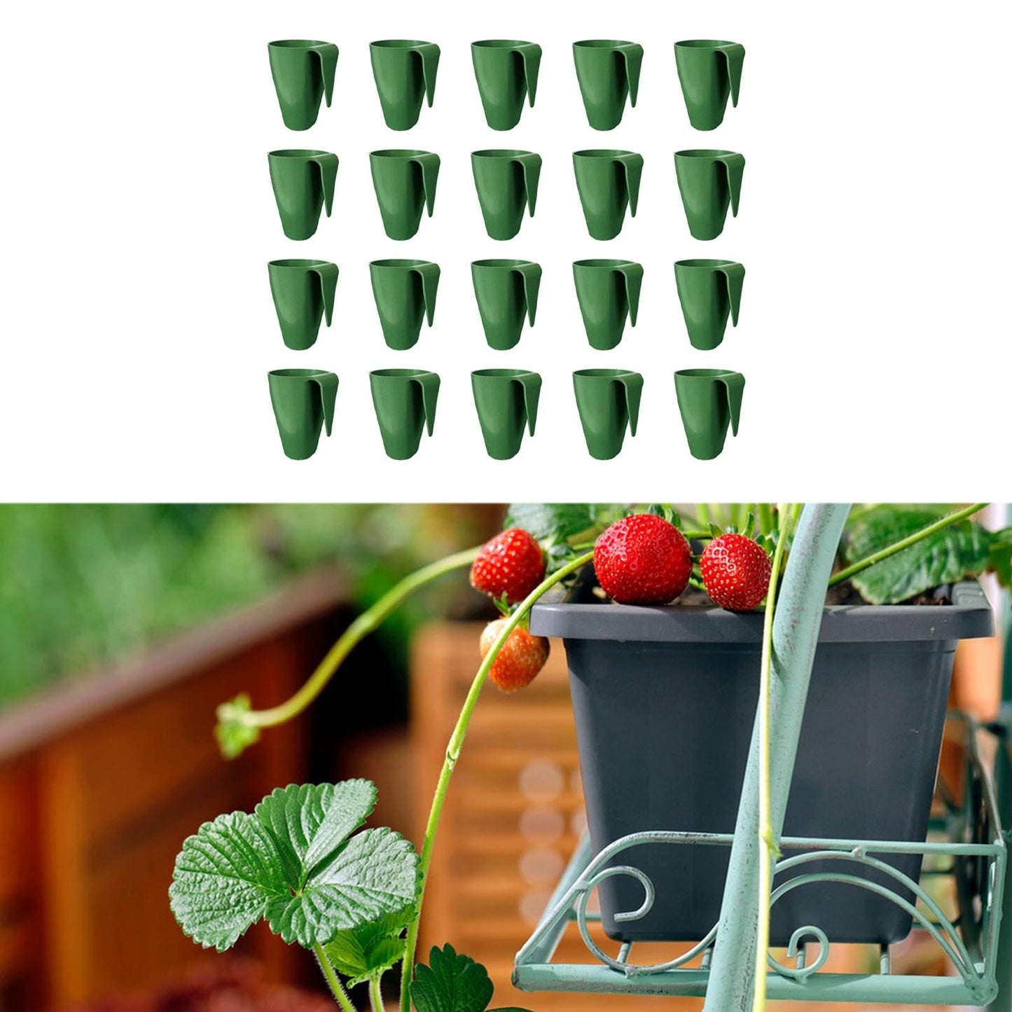 MFMEXUL 20 Strawberry Seed Cups, Accessories for Garden Applications, Size S