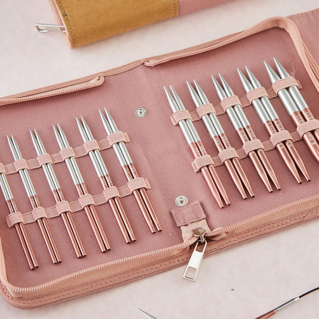 Knitter’s Pride Rosemist Regal Interchangeable Needle Set 5"" (13cm) – 11 US Sizes (2.5 to 11)