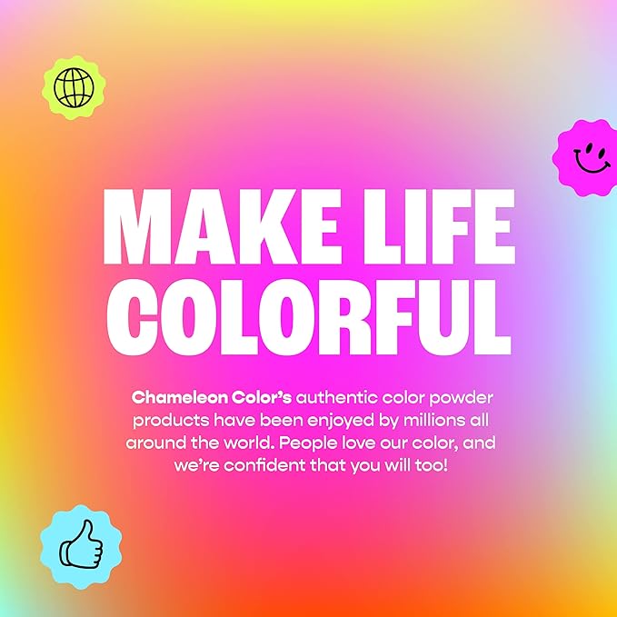 Chameleon Colors Blue & Pink Gender Reveal Powder - Blackout Kit - 1 lb Blue & 1 lb Pink Powder - Color Not Visible Through Bag - Easy Cleanup - Non-Toxic