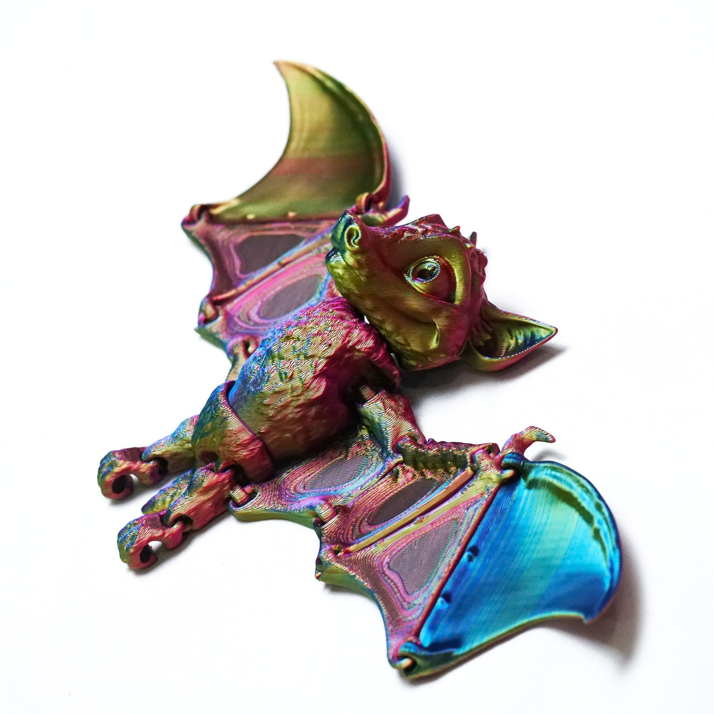 3D Printed bat Model,Articulated bat Toys,Surprise Fantasy Gifts, Flexible Joint Animal Figurines, 3D Printed Stuff,Stress Relief, Fidget restlessness, ADHD Toys