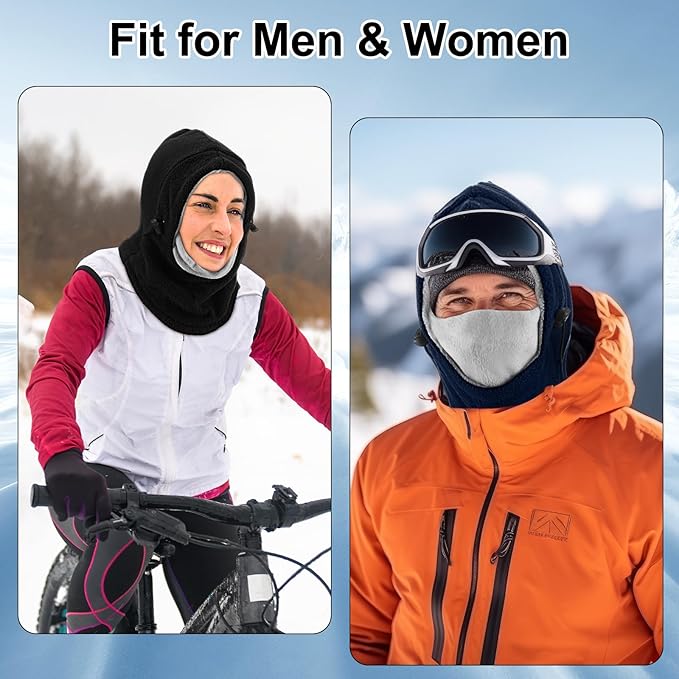 Frienda 8 Pcs Balaclava Ski Mask Men Windproof Warmer Face Covers Adjustable Winter Mask for Men Women