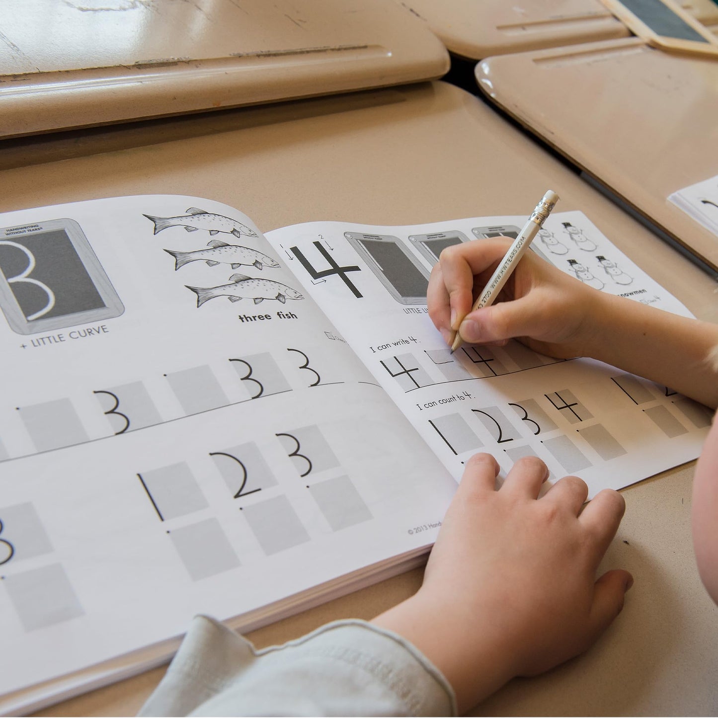 Learning Without Tears, Letters and Numbers for Me, Student Workbook, Age 5+, Kindergarten, Handwriting Practice, Writing Book, School & Home, Language Arts, Tutoring