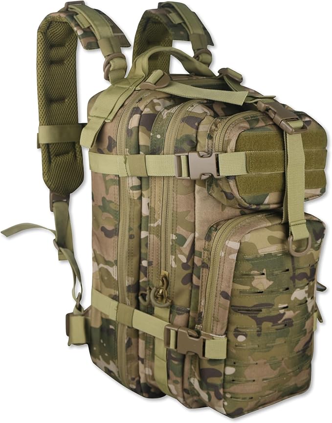 Lightning X Stocked EMS/EMT Trauma & Bleeding First Aid Responder Medical Backpack + Kit - Camo