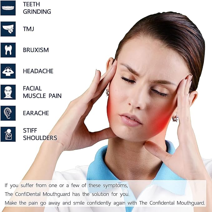 The ConfiDental Mouth Guard for Grinding Teeth at Night - 2 Models for Larger Mouth Pack of 6 Moldable Dental Night Guards for Teeth Grinding and Clenching Teeth Grinding Mouth Guard for Sleep