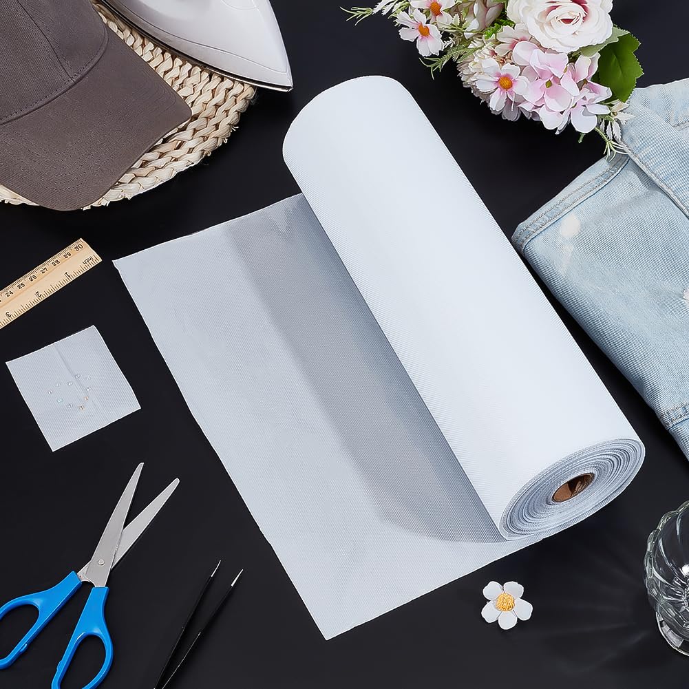 BENECREAT 65.6Ft x 12.6Inch Hot Fix Tape, Rhinestones Transfer Film Paper Roll for Transfer Pattern Rhinestones Clothes Fabric Decoration, 0.3 mm Thick
